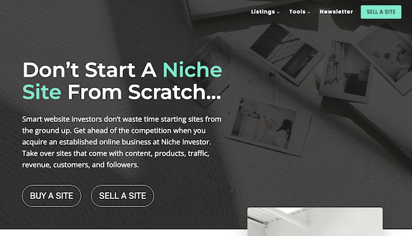 how to increase the value of your blog so you can sell it for profit - niche investor marketplace homepage