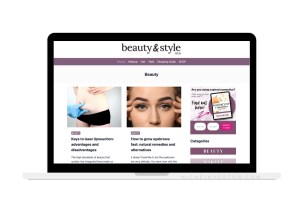 beauty and fashion blog for sale