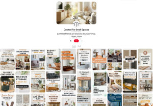 Pinterest account small space home decor