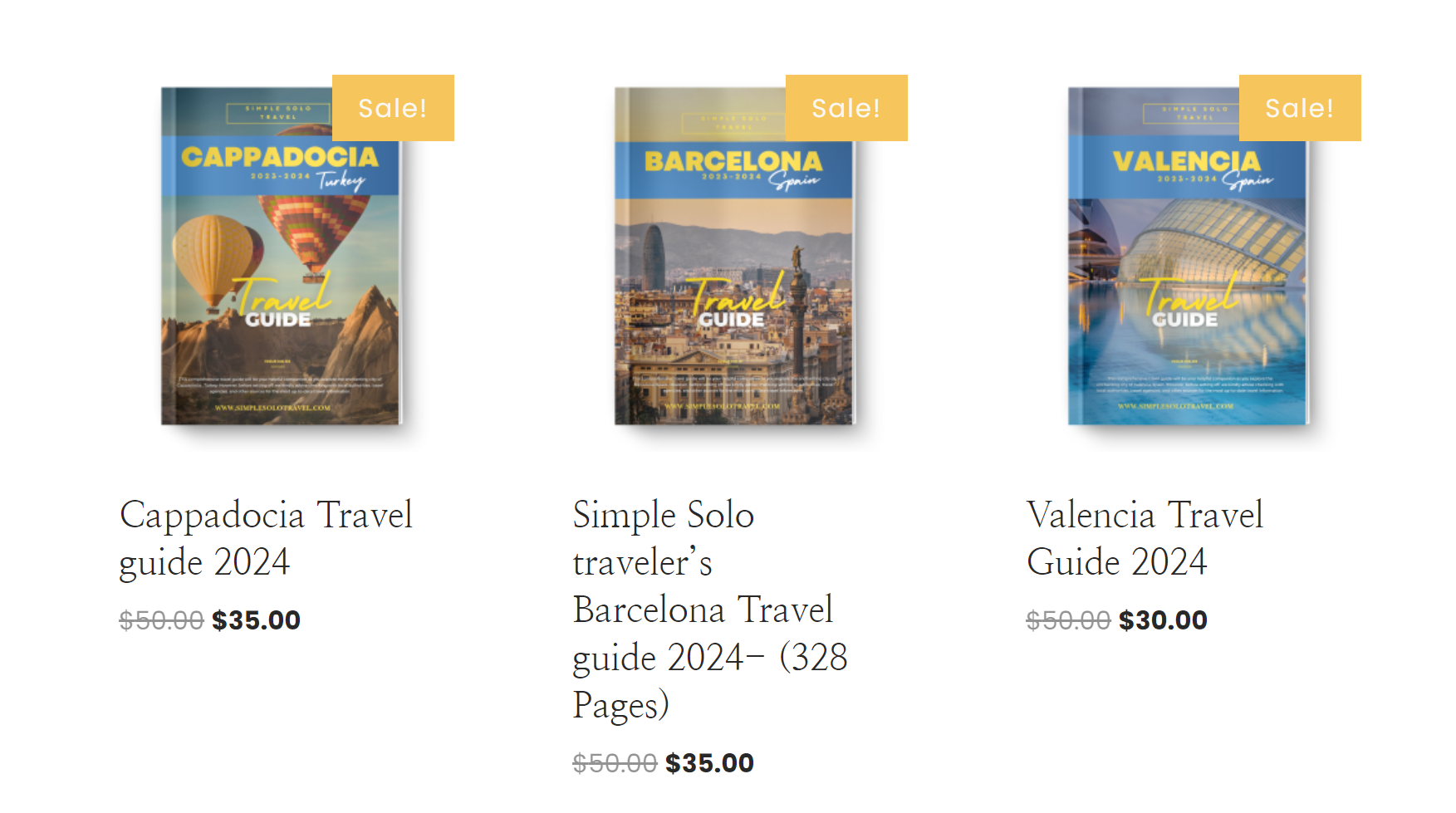 3 destination travel guides