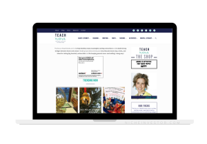 education website homepage