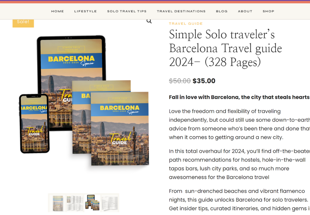 travel solo guides for solo traveling website shop