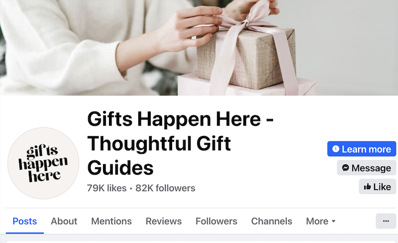 gifts dropshipping business for sale facebook page_