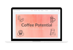 coffee website homepage