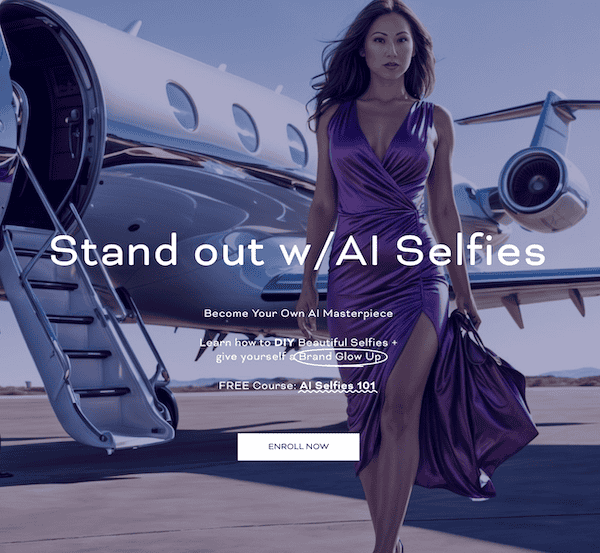 ai selfies course_business for sale_