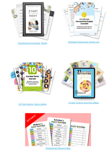 homeschool newbie digital product bundle examples