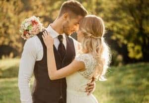 vintage bride and groom