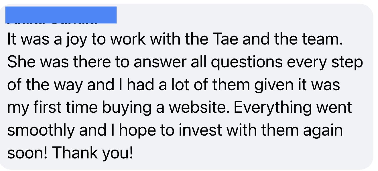 buyer testimonials nicheinvestor marketplace