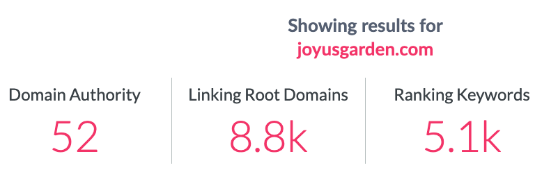 joyusgarden.com DA stats