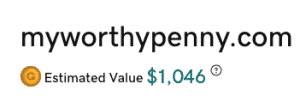 my worthy penny domain value