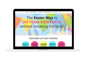 DIY Kids Party Planning blog for sale