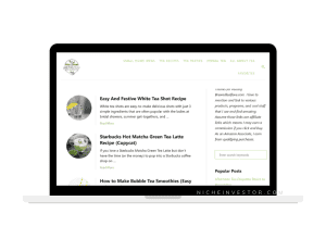 tea recipes website for sale