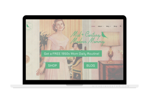 vintage lifestyle mom blog for sale
