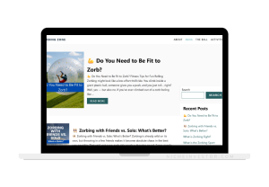 zorbing sports blog for sale