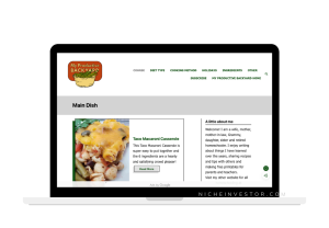 recipe food blog for sale