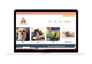 pet starter website for sale