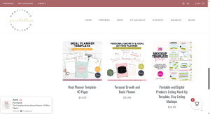 printables shop page