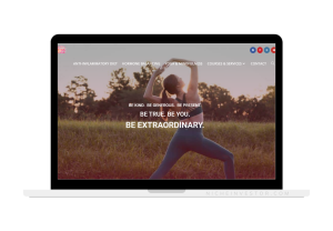 yoga & wellness website for sale