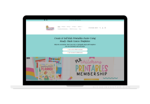 kids plr shop & membership site for sale